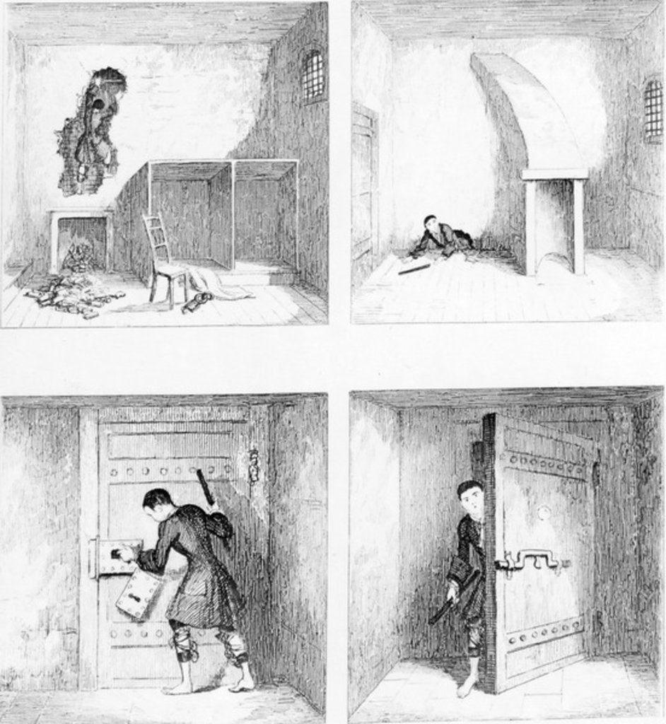 Detail of Escape No. 1 by George Cruikshank