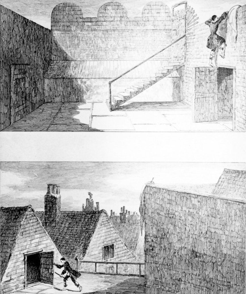 Detail of Escape No. 3 by George Cruikshank