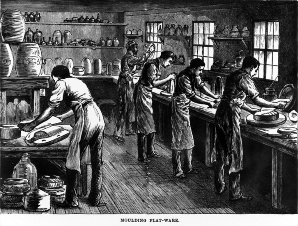 Detail of Moulding Flatware, 19th Century by English School