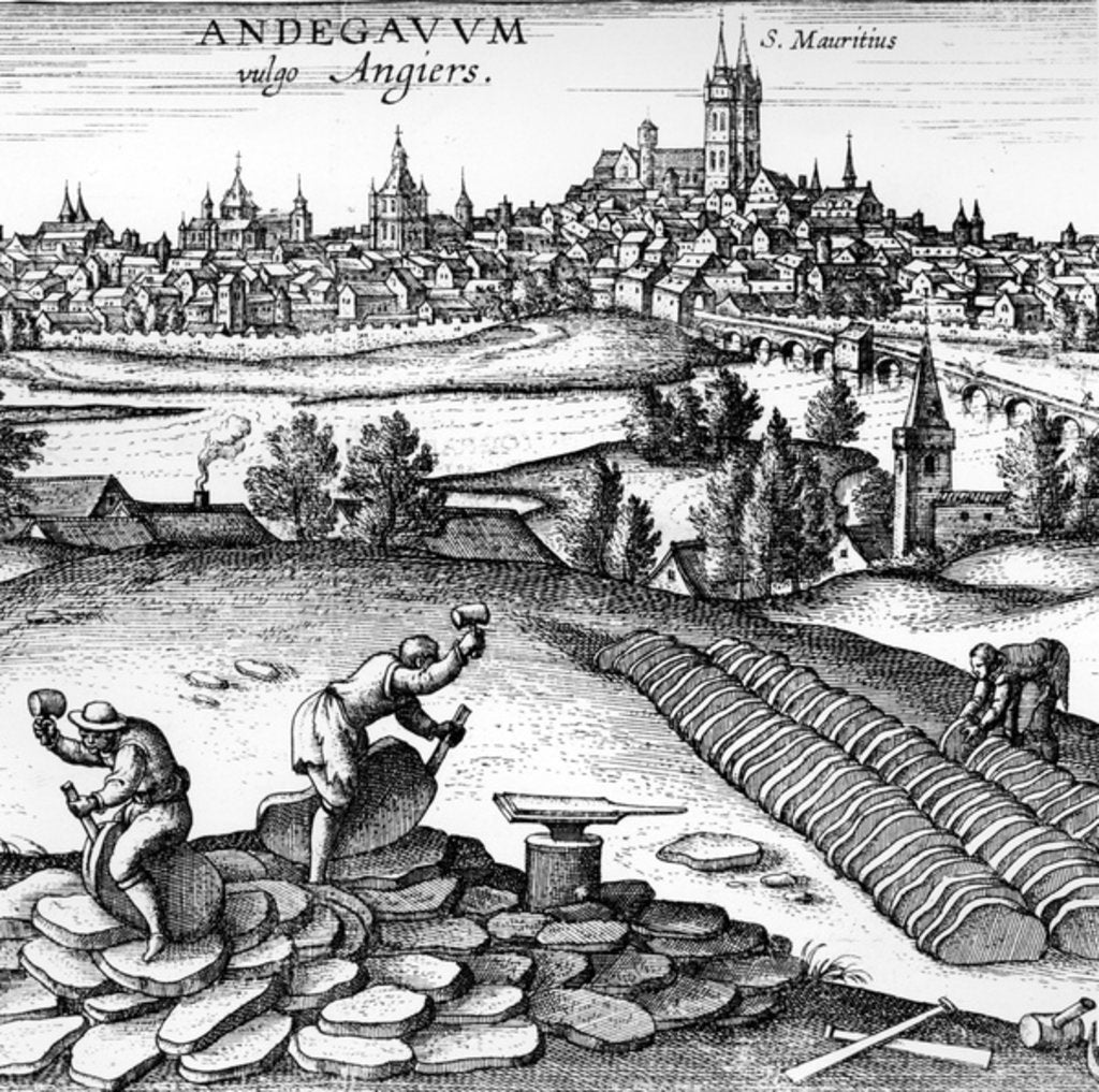 Detail of Andegavum vulgo Angiers , 1598 by German School
