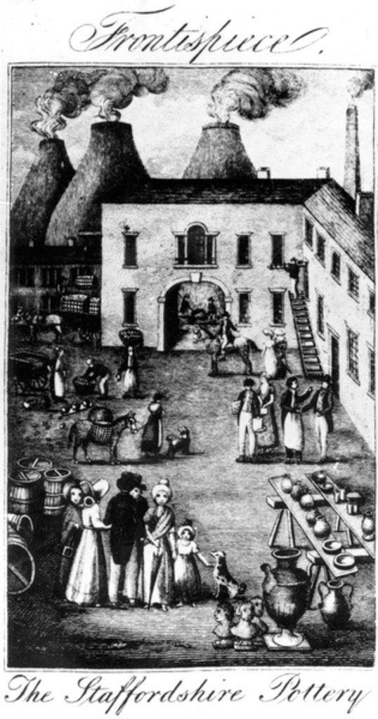 Detail of The Staffordshire Pottery, taken from , 1827 by English School