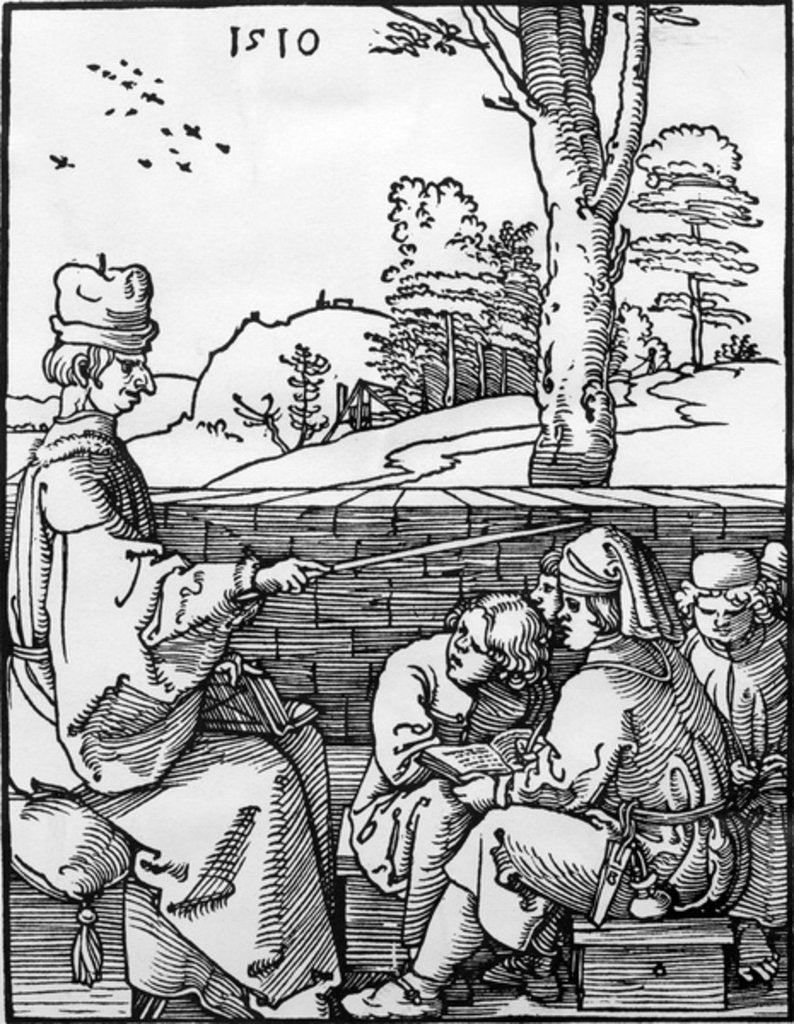 Detail of The School lesson, 1510 by Albrecht Dürer or Duerer