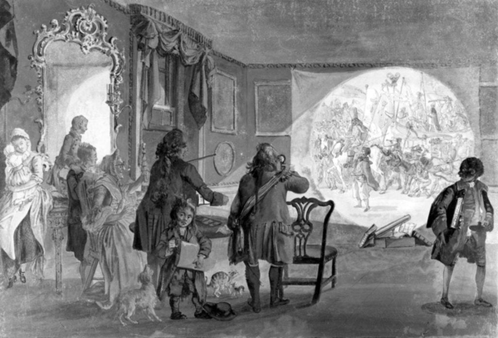 Detail of The Magic Lantern, 1730-1809 by Paul Sandby