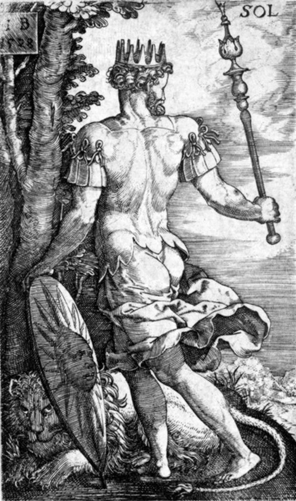 Detail of Sol, printed by Georg Pencz, 1529 by German School