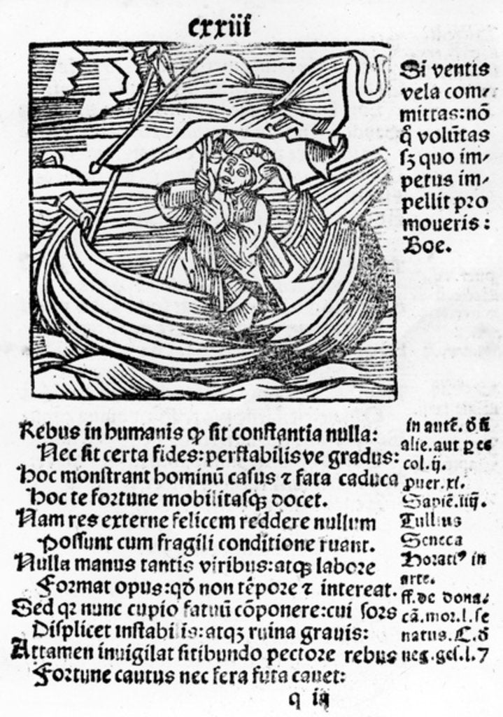 Detail of Illustration from the 'Stultifera Navis Mortalium' by Sebastian Brant, printed by Johannes Schenspenger, 1497 by German School