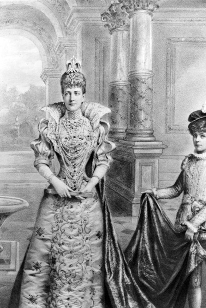 Detail of Alexandra of Denmark, Queen Consort of the United Kingdom and the British Dominions, 19th Century by English School