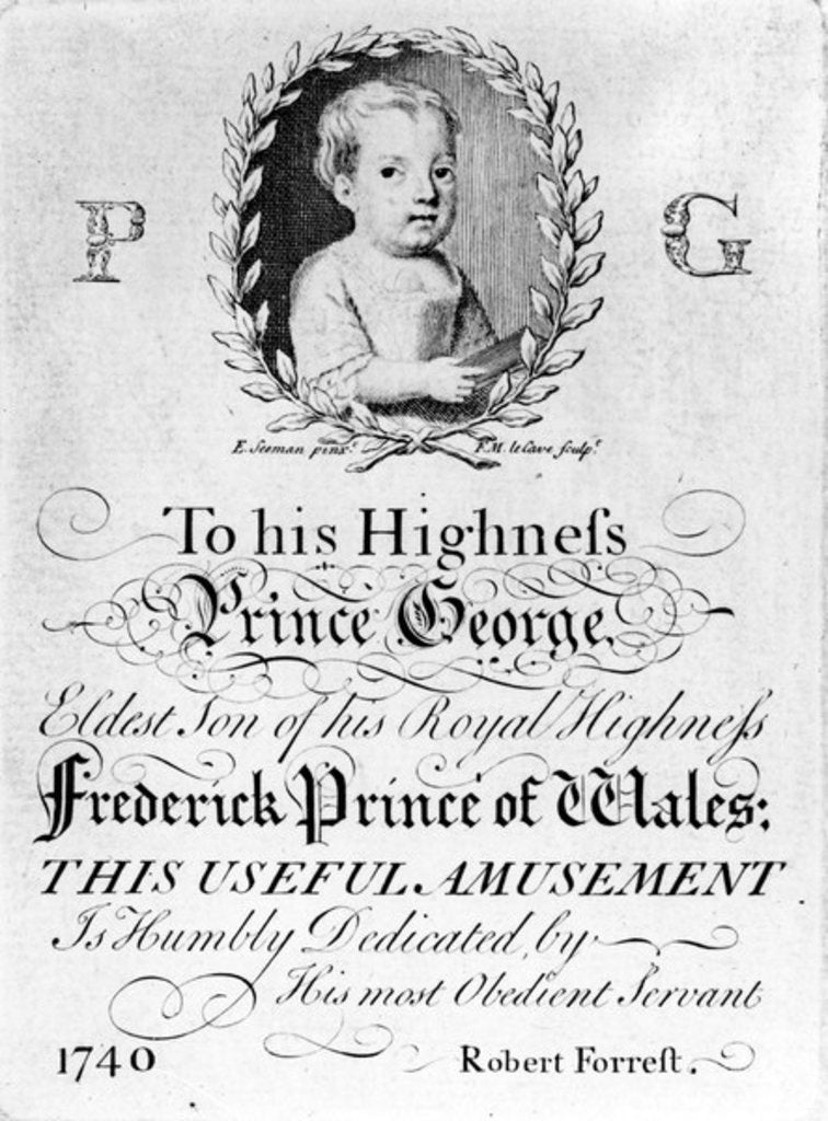 Detail of Portrait of George III, print made by Francois Movellon de la Cave, 1804 by English School