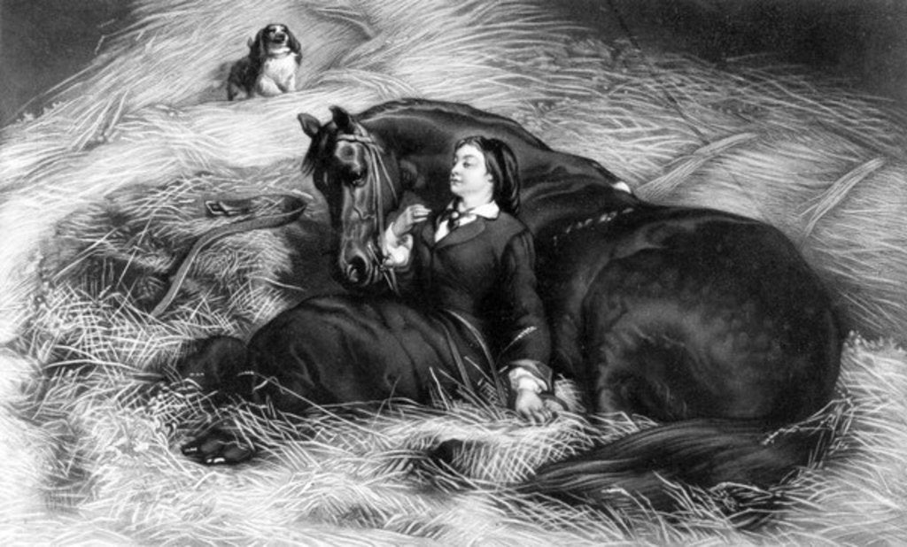 Detail of Illustration from 'Girl with Horse', after Rosa Bonheur, 19th Century by English School