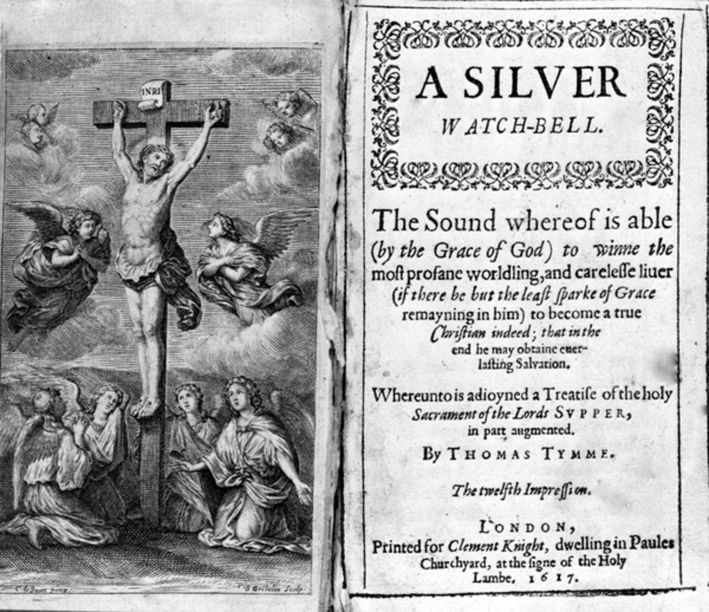 Detail of A Silver Watch Bell by Thomas Tymme, 1617 by English School