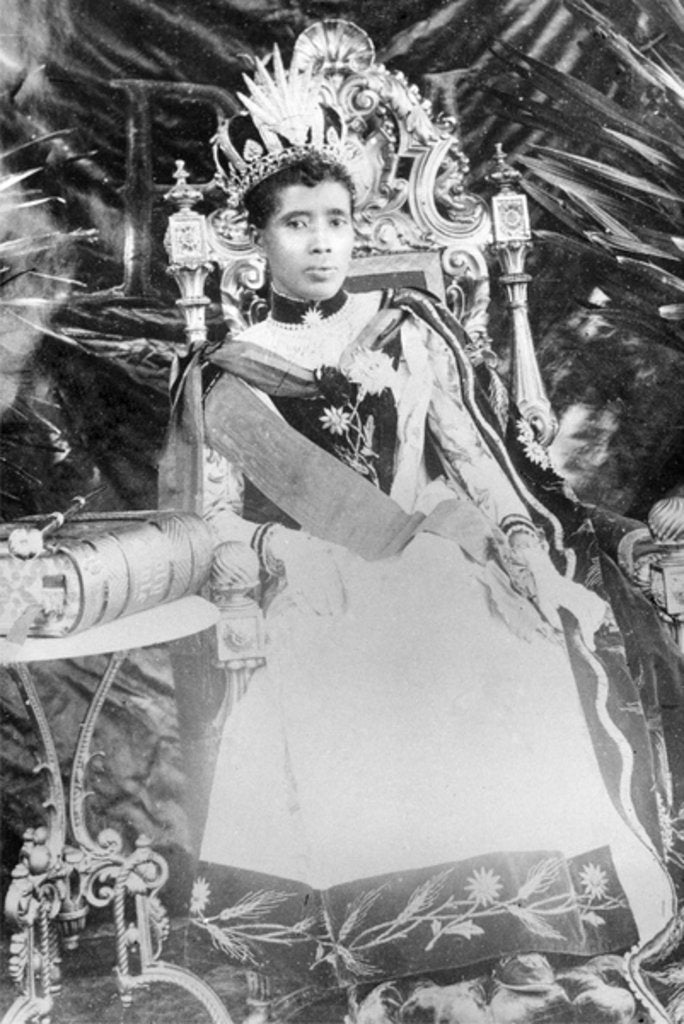 Detail of Queen Ranavalona III, circa 1890 by French Photographer