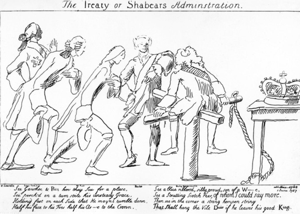 Detail of The Treaty or Shabears Administration, 1757 by English School