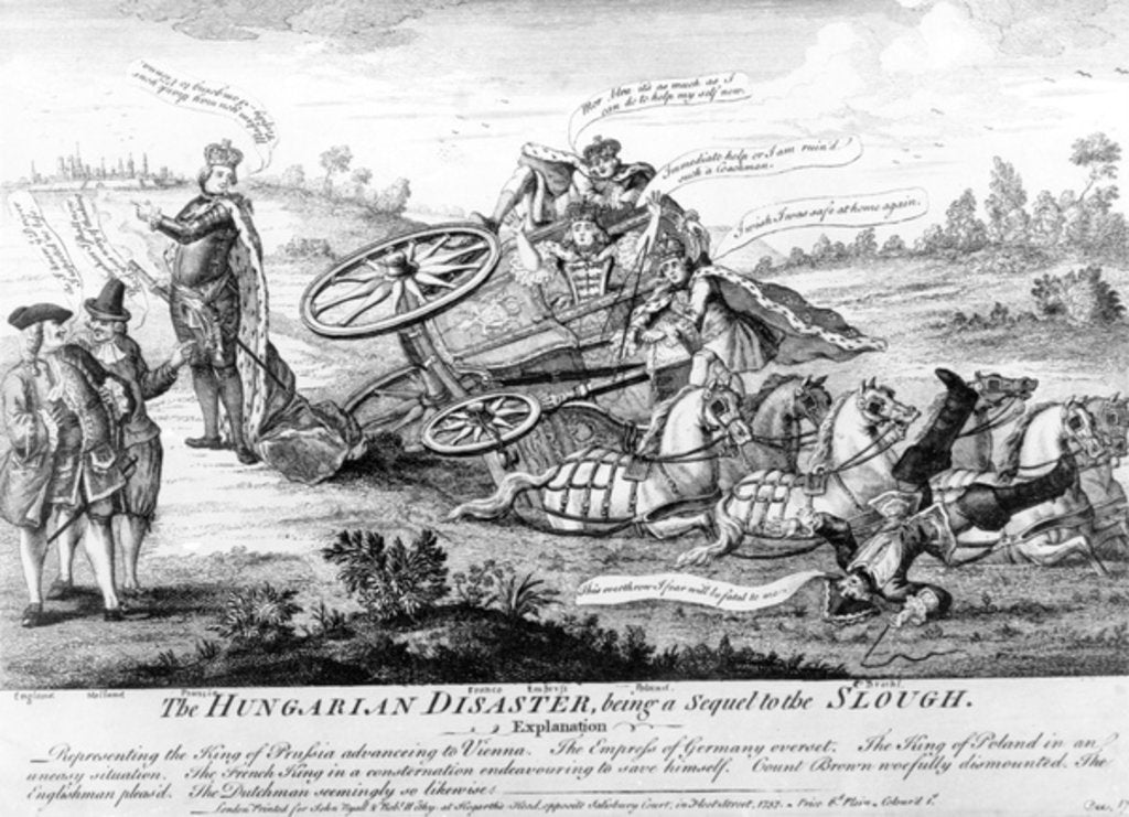 Detail of The Hungarian Disaster, being a sequel to the Slough, 1757 by English School