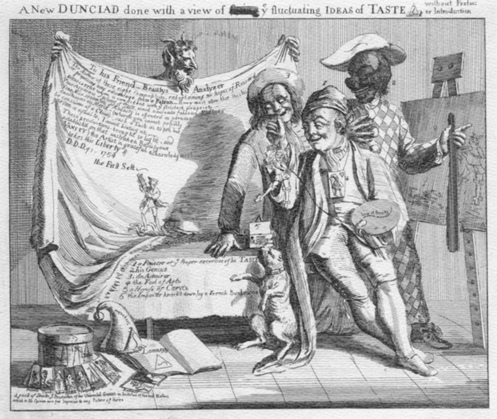Detail of A new Dunciad done with a view of fixing ye fluctuating ideas of taste without preface or introduction, 1753 by Paul Sandby