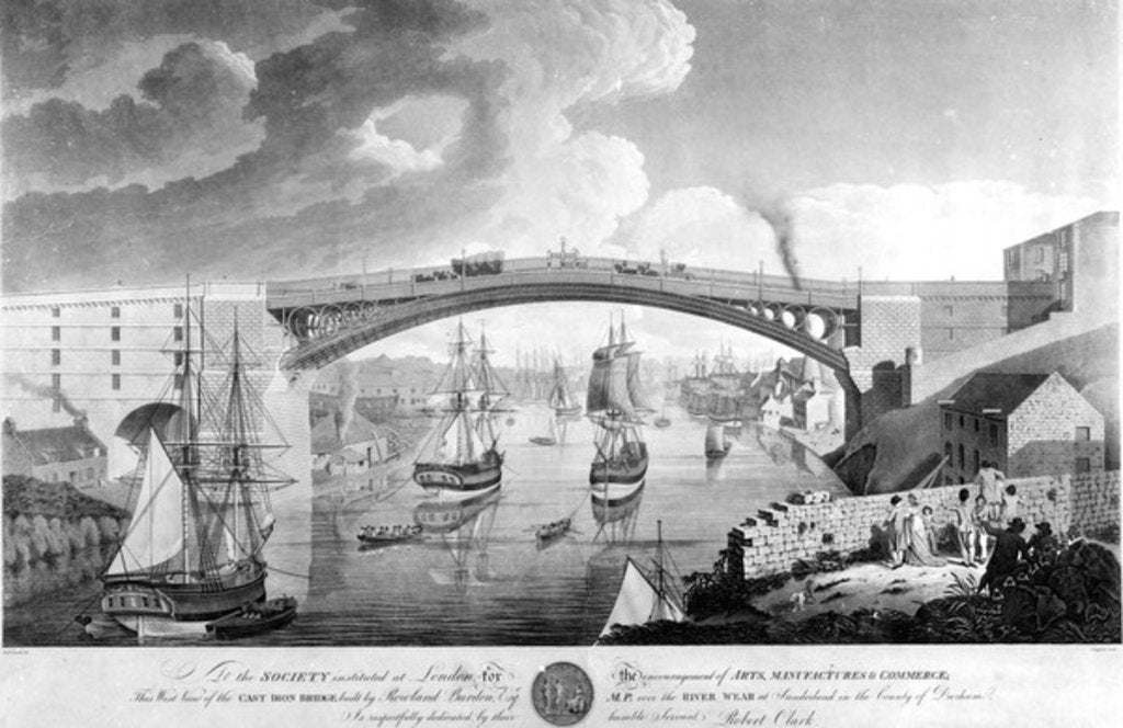 Detail of The Cast Iron Bridge, 1796-1798 by English School