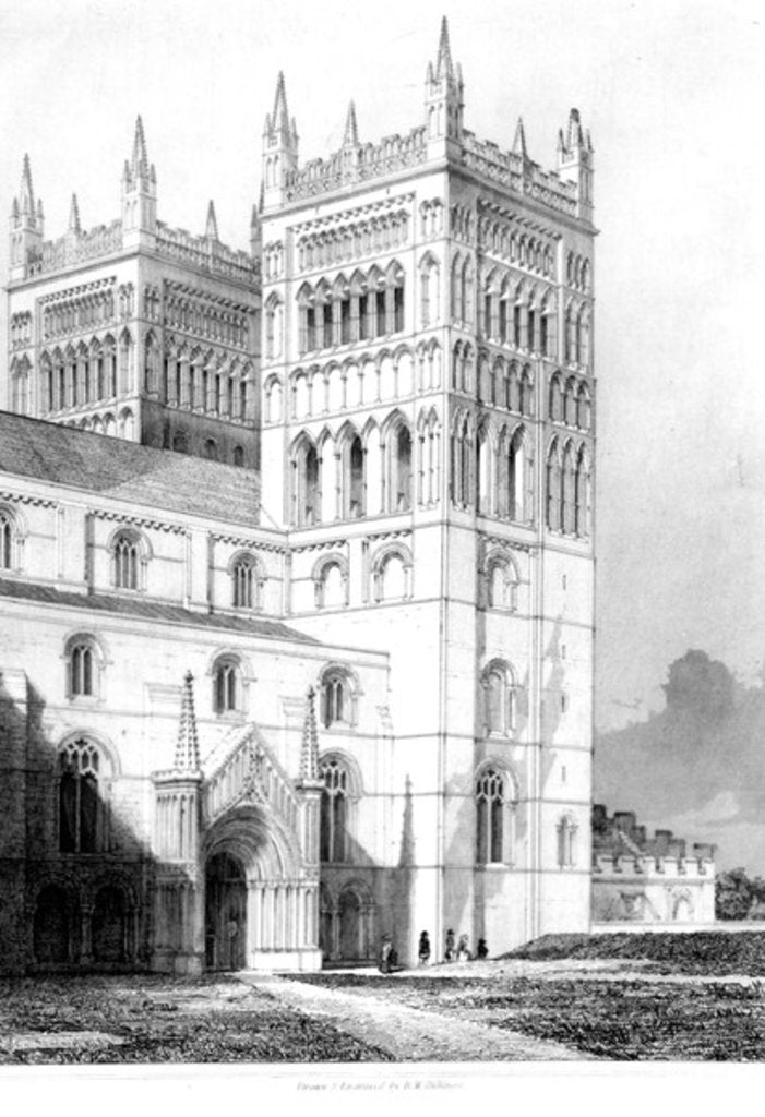 Detail of Durham Cathedral, 1843 by English School