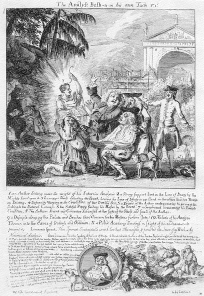 Detail of The Analyst Besh-n in his own Taste Pr.1s[hilling], 1753 by Paul Sandby