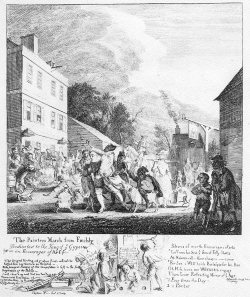 Detail of The Painter's March from Finchley, 1753 by Paul Sandby