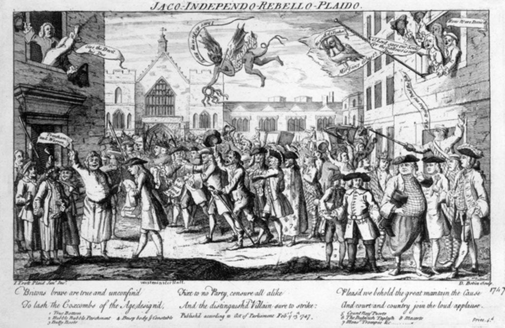 Detail of Jaco-Independo-Rebello-Plaido, after Henry Fielding, 1747 by English School