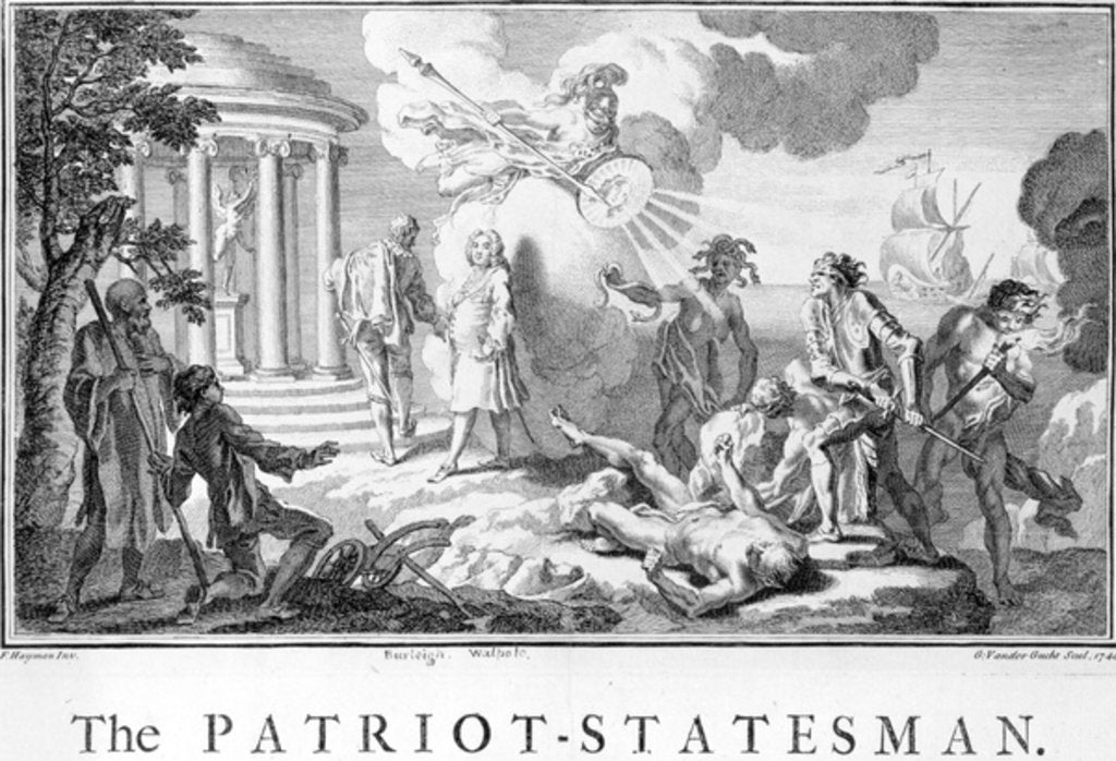 Detail of The Patriot Statesman, 1740 by Francis Hayman