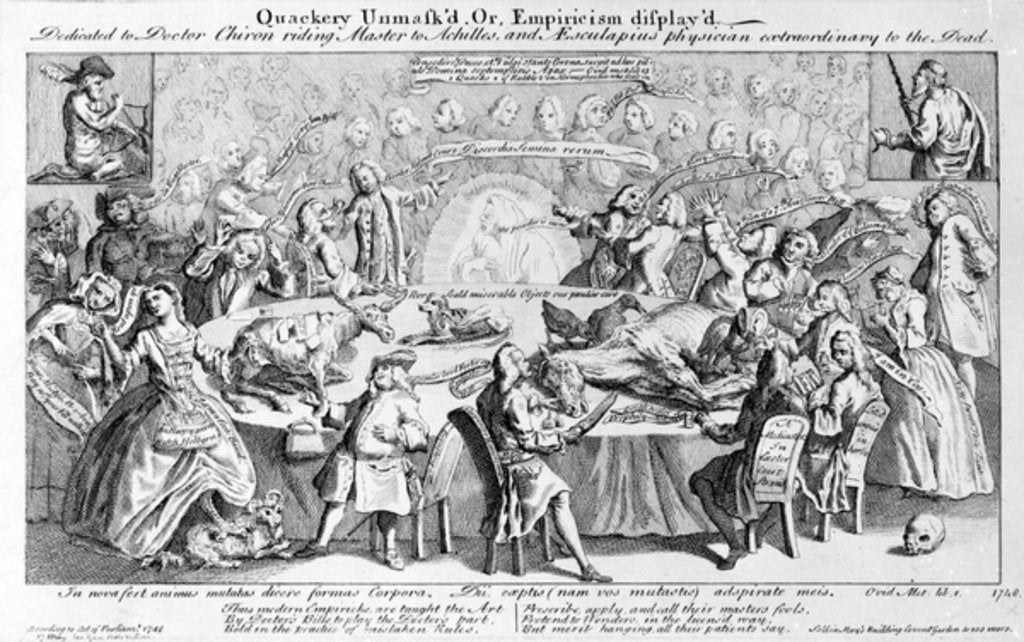 Detail of Quackery Unmasked, or Empiricism Displayed by English School