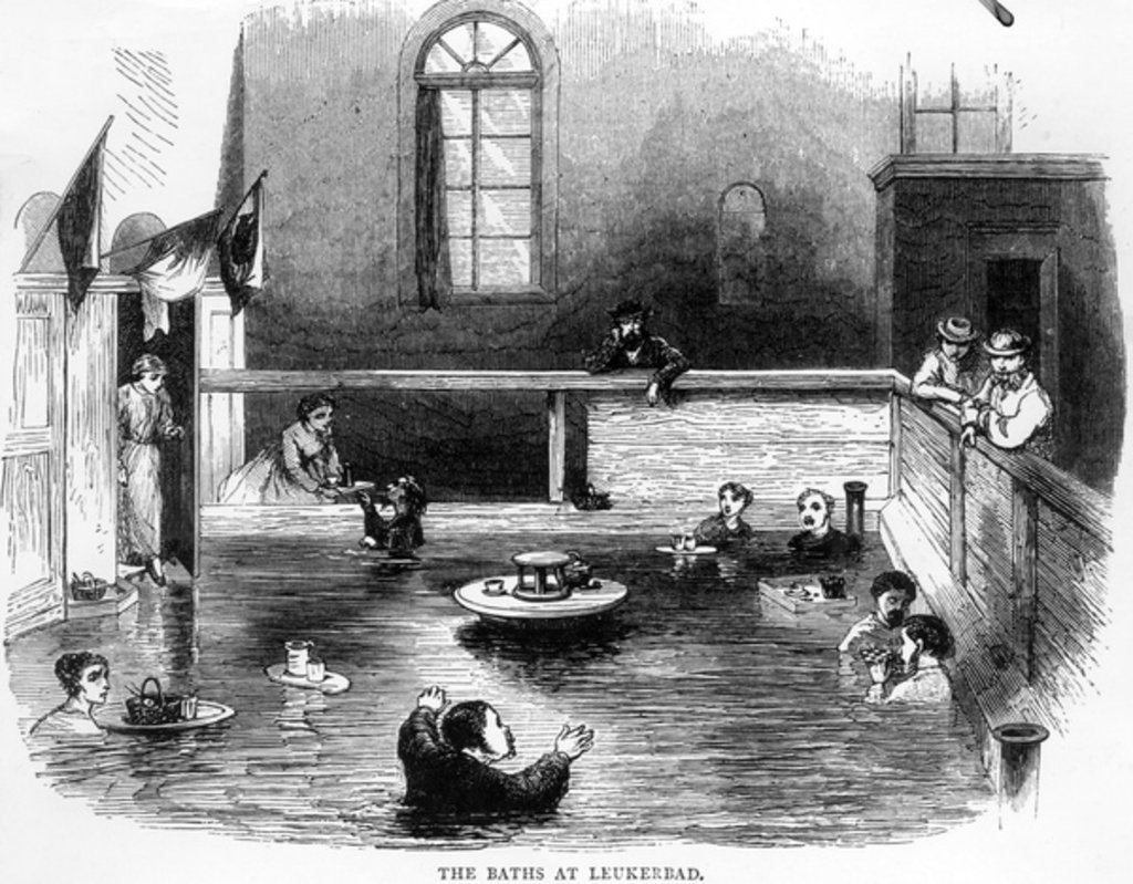 Detail of The Baths at Leukerbad by English School