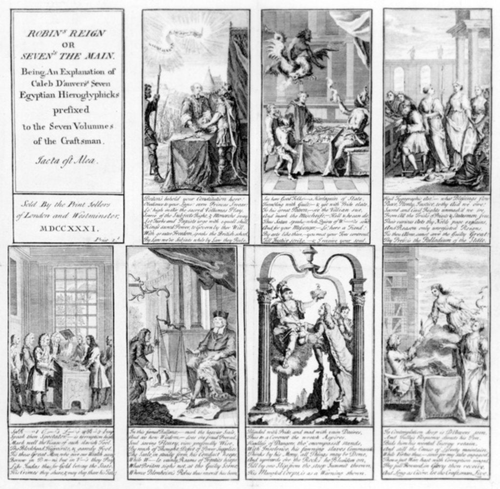 Detail of Robin's Reign, or Seven's the Main, 1731 by English School