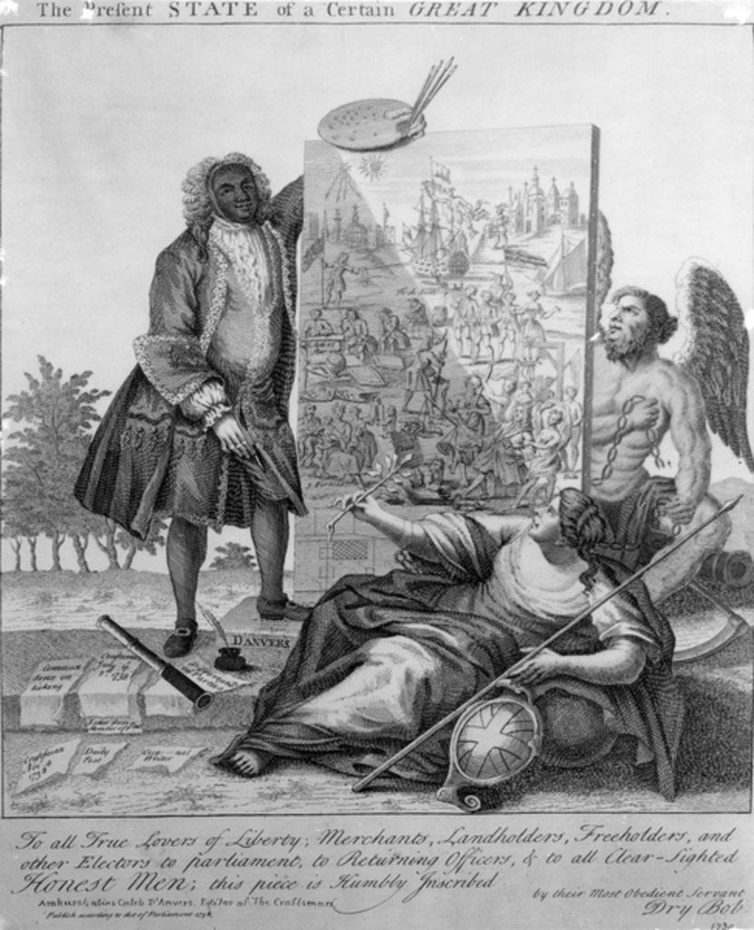 Detail of The Present State of A Certain Great Kingdom, 1738 by English School