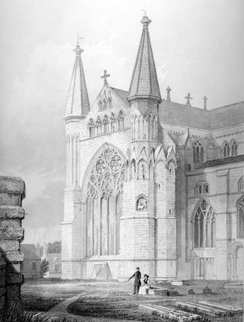 Detail of North End of Durham Cathedral, 1843 by English School