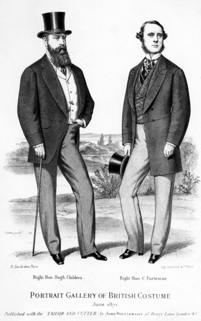 Detail of The Right Hon. Hugh Childers and the Right Hon. C. Fortescue, 1871 by Anonymous