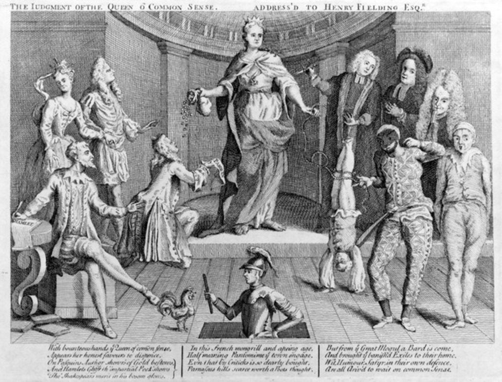 Detail of The judgement of the queen o' common sense, address'd to Henry Fielding Esq., 1736 by English School