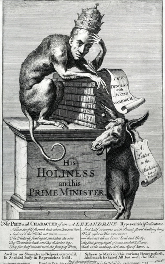 Detail of His Holiness and His Prime Minister, 1729 by English School