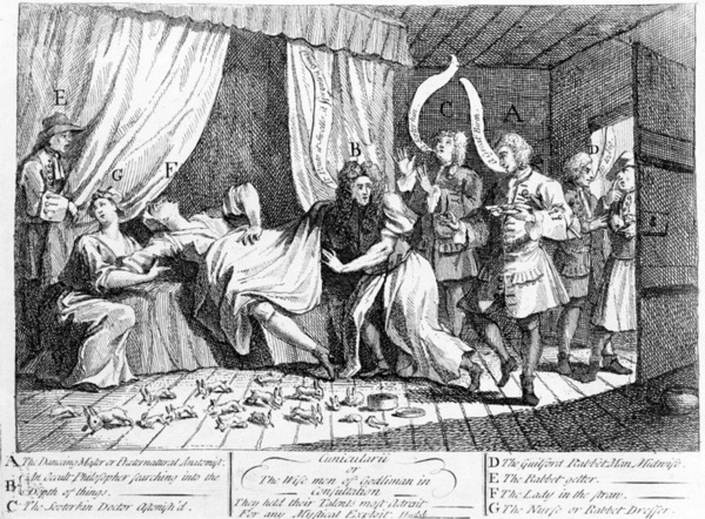 Detail of Cunicularii or the Wise Men of Godliman in Consultation, 1726 by William Hogarth