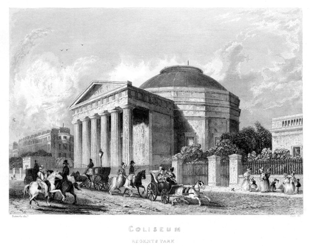 Detail of Coliseum, Regent's Park, 1837 by English School