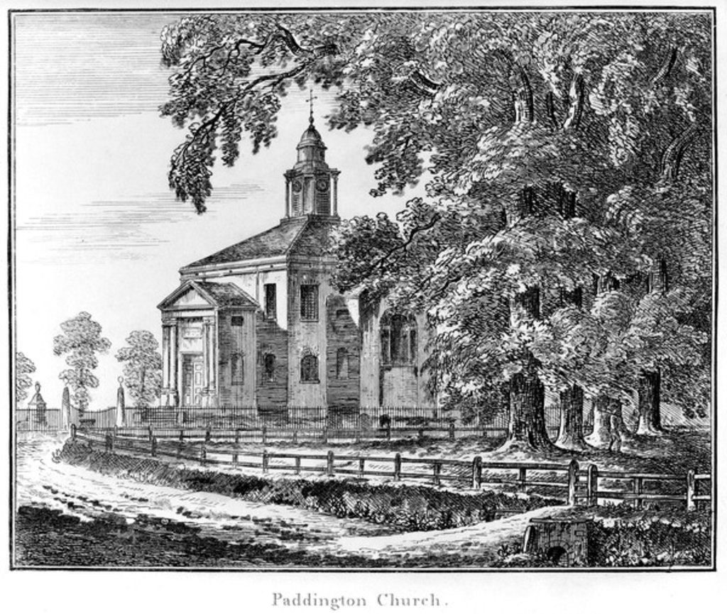 Detail of Paddington Church, 1795 by Haynes King