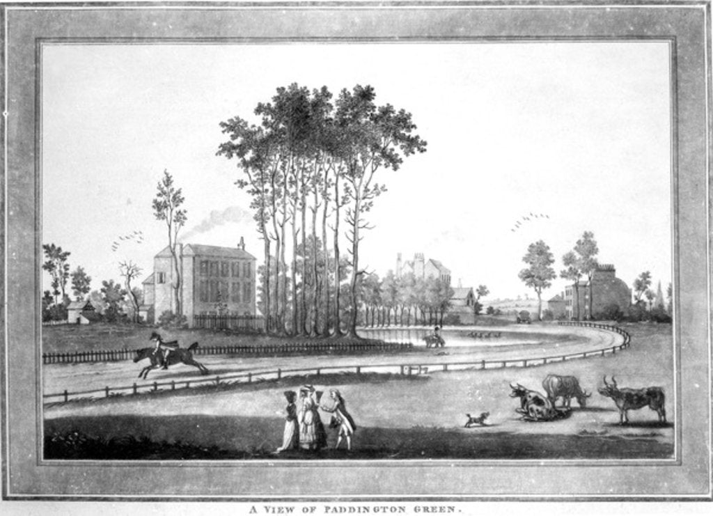 Detail of A View of Paddington Green, 1782-3 by Jefferyes Hammett O'Neale
