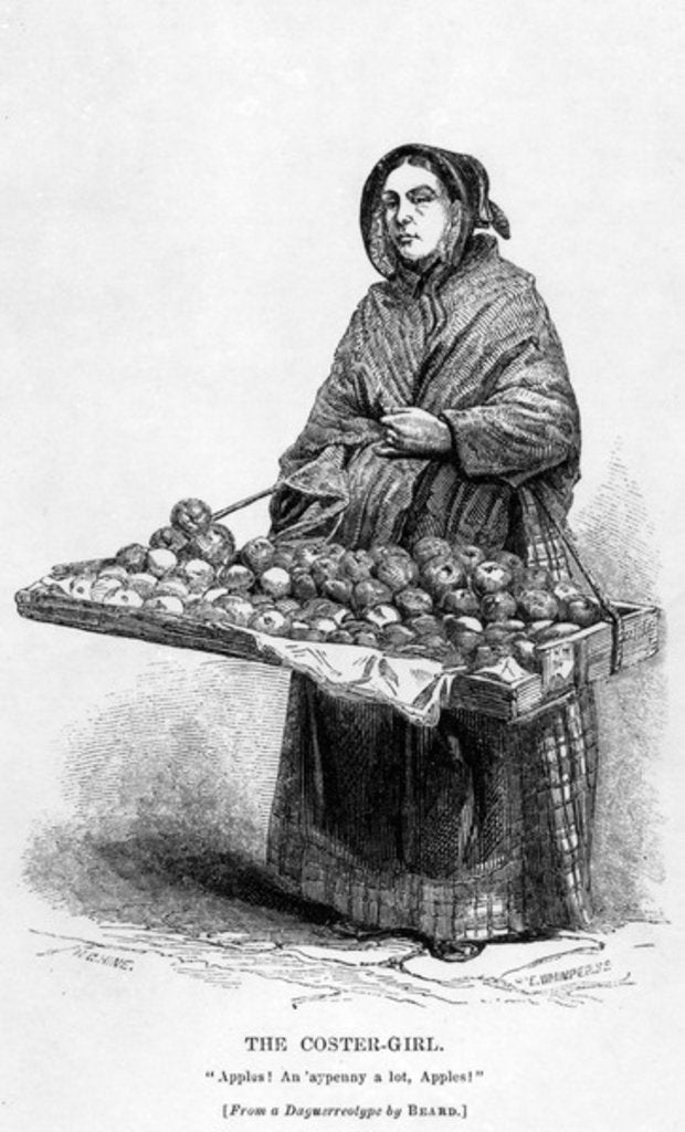 Detail of The Coster-Girl, c.1840 by English School