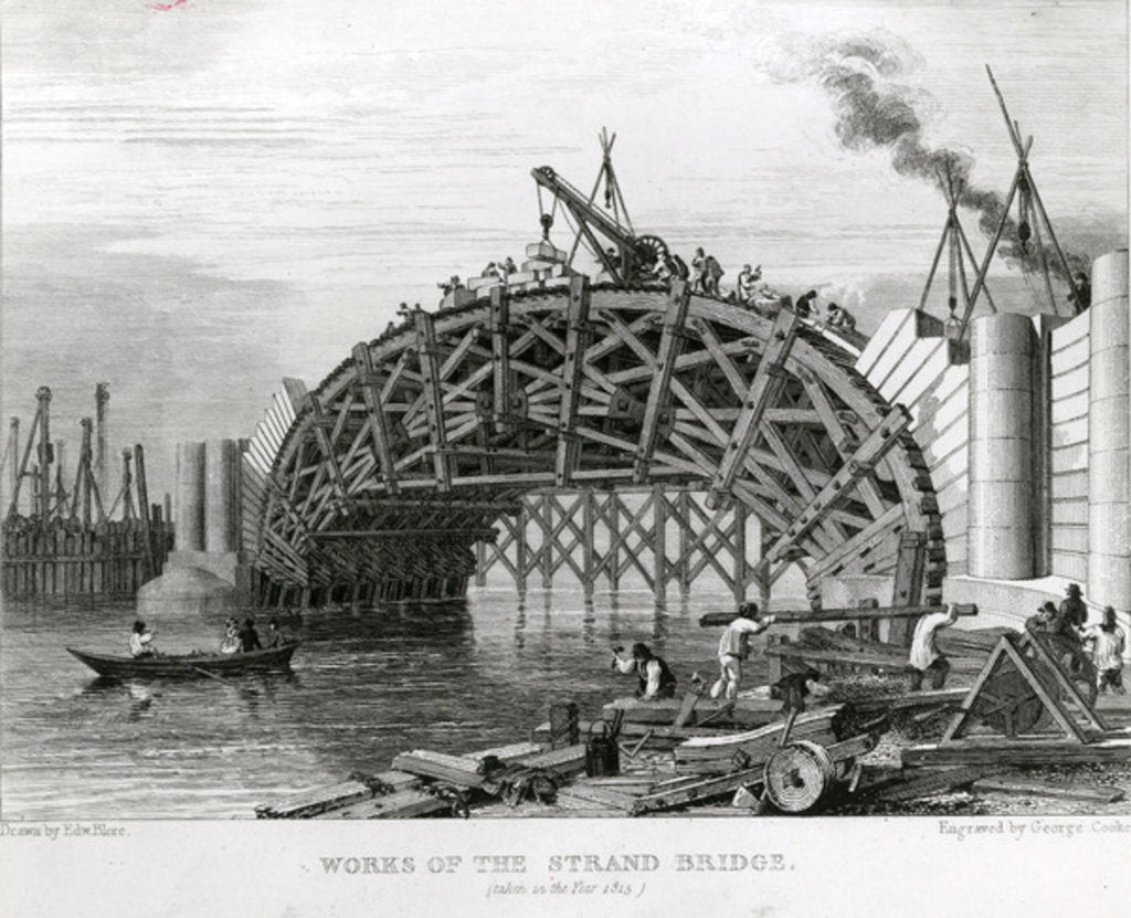 Detail of Works of the Strand Bridge by George Smith