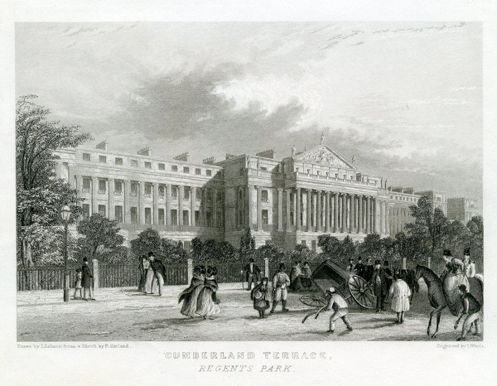 Detail of Cumberland Terrace, Regent's Park, London by English School