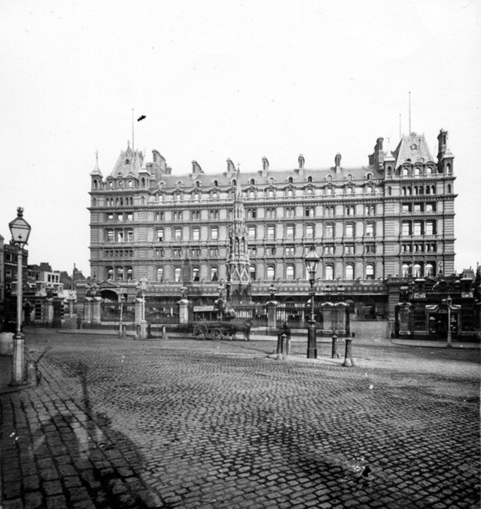 Detail of Charing Cross Station Hotel, c.1890 by English Photographer