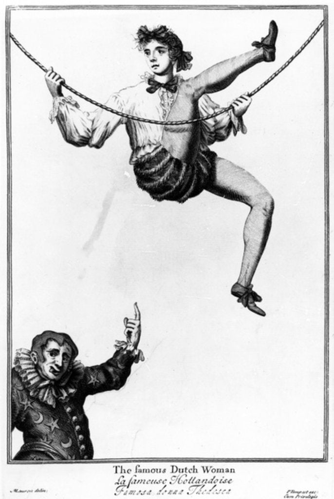 Detail of Bartholomew Fair, London: The famous Dutch woman by English School