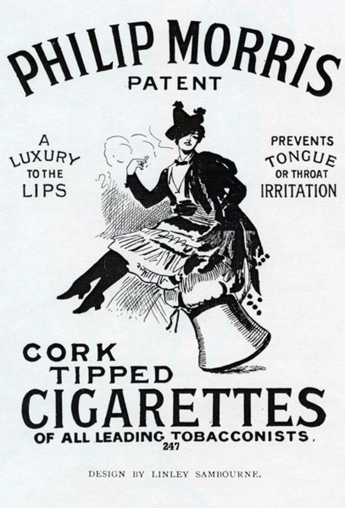 Detail of Poster for Philip Morris Cigarettes, designed by Linsay Sambourne, 1896 by English School
