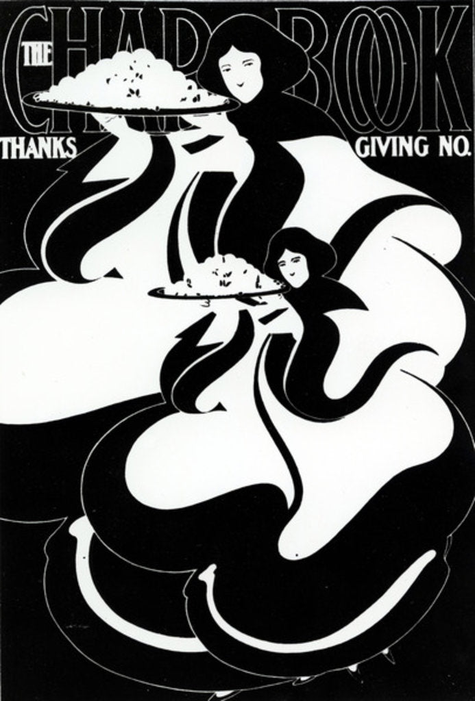 Detail of The Charbook Thanksgiving Front Cover, circa 1890 by American School