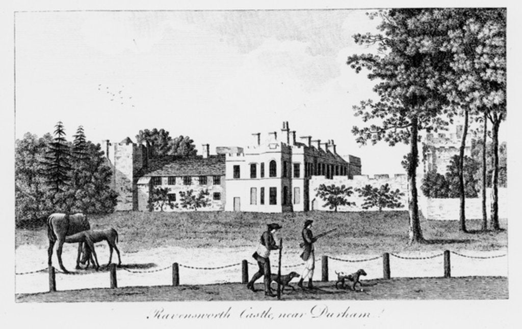 Detail of Ravensworth Castle near Durham, 19th Century by French School