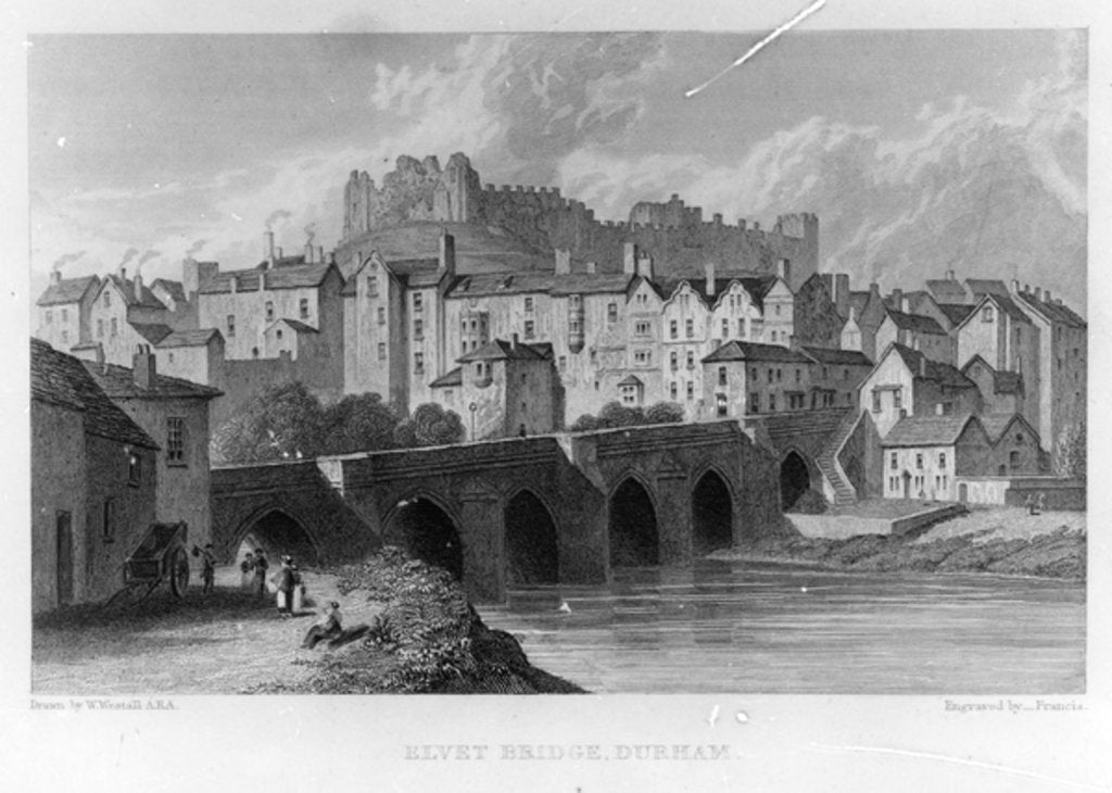 Detail of Elvet Bridge, Durham by English School