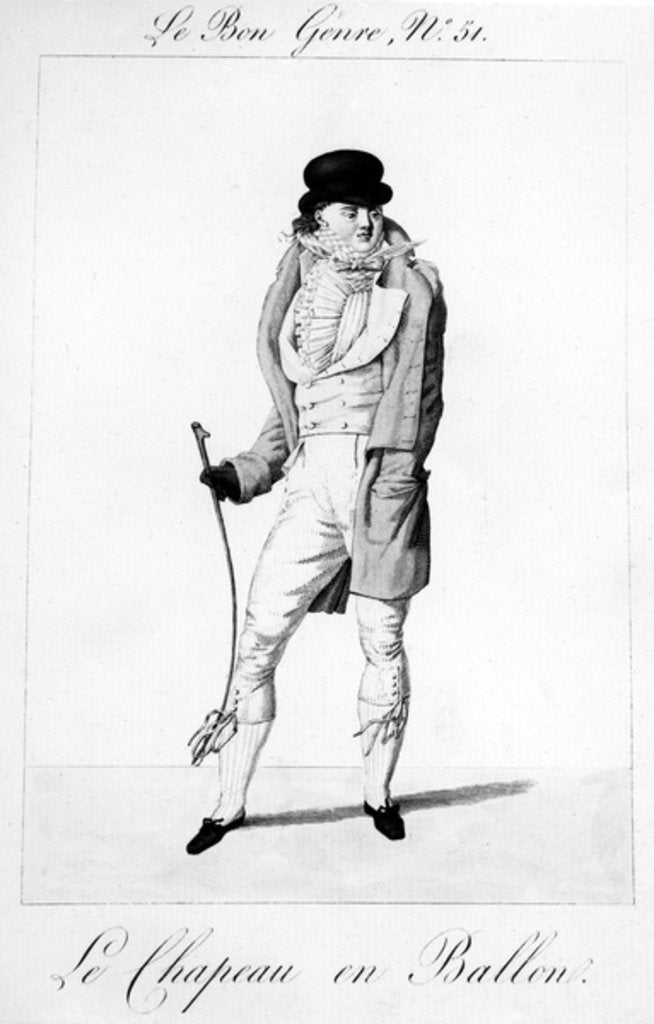 Detail of Le Bon Genre - Le Chapeau en Ballen by French School