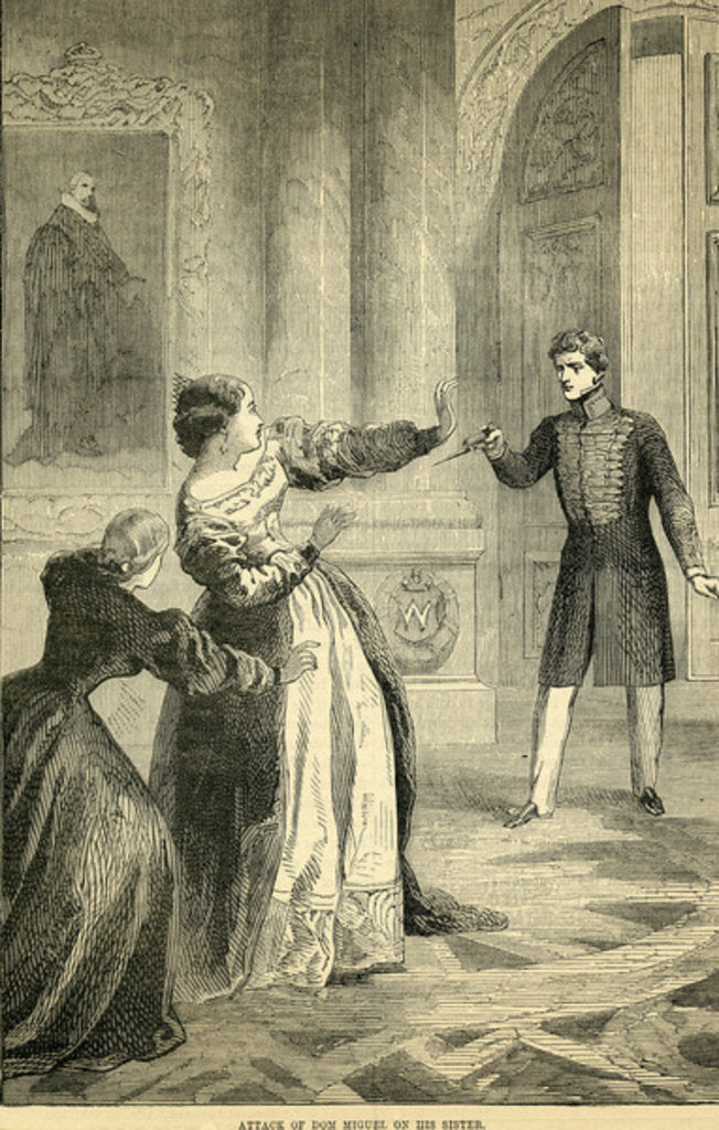 Detail of Attack of Don Miguel on his Sister by English School