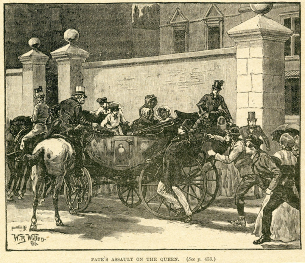 Detail of Robert Pate's Striking the Queen outside Cambridge House by English School