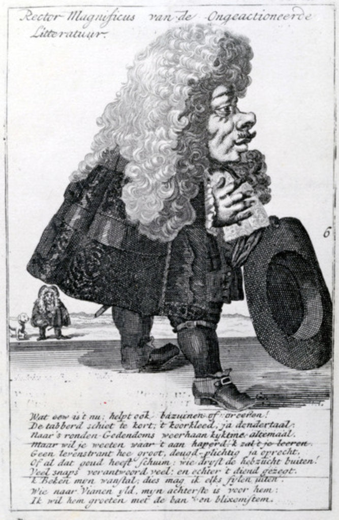 Detail of Rector Magnificus, 1668 by Flemish School