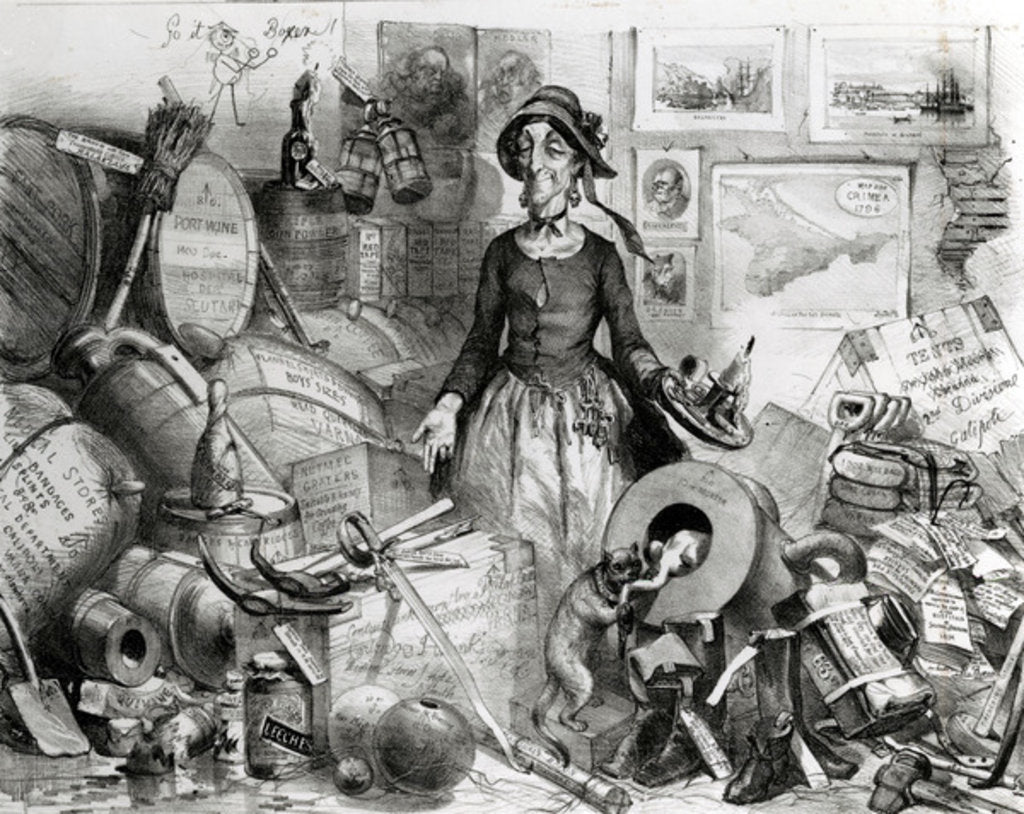 Detail of Portrait of the Celebrated Mis-Management respectfully dedicated to her admirers, 1855 by English School