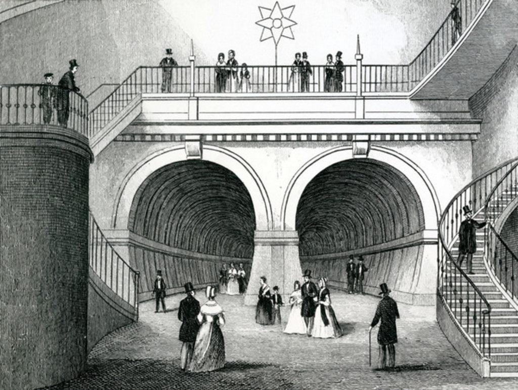 Detail of The Thames tunnel by English School